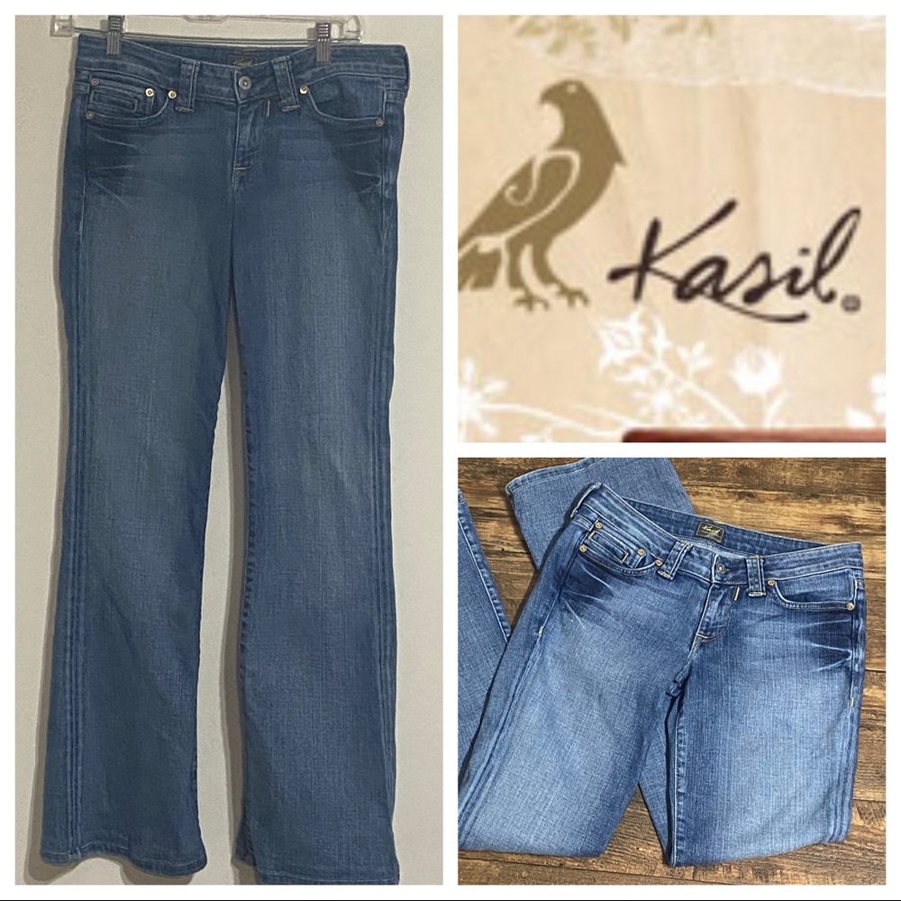 Kasil The Denim Garden Bootcut Jeans 27 Med Wash